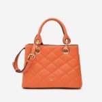 Womens Dune London Orange Dinkydorria Tote Bag